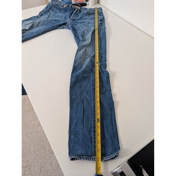 Edwin ED-55 Button Fly Tapered Jeans Mens Size 30x34 Blue Denim Relaxed Cotton - Picture 14 of 14